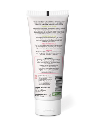 Gel nettoyant intime à l'aloe vera organique 100ml Intime Balance - CC805039
